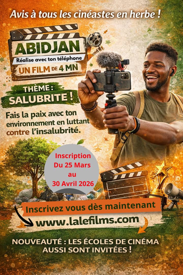 Affiche Lalefilms — Abidjan Réalise avec ton Téléphone