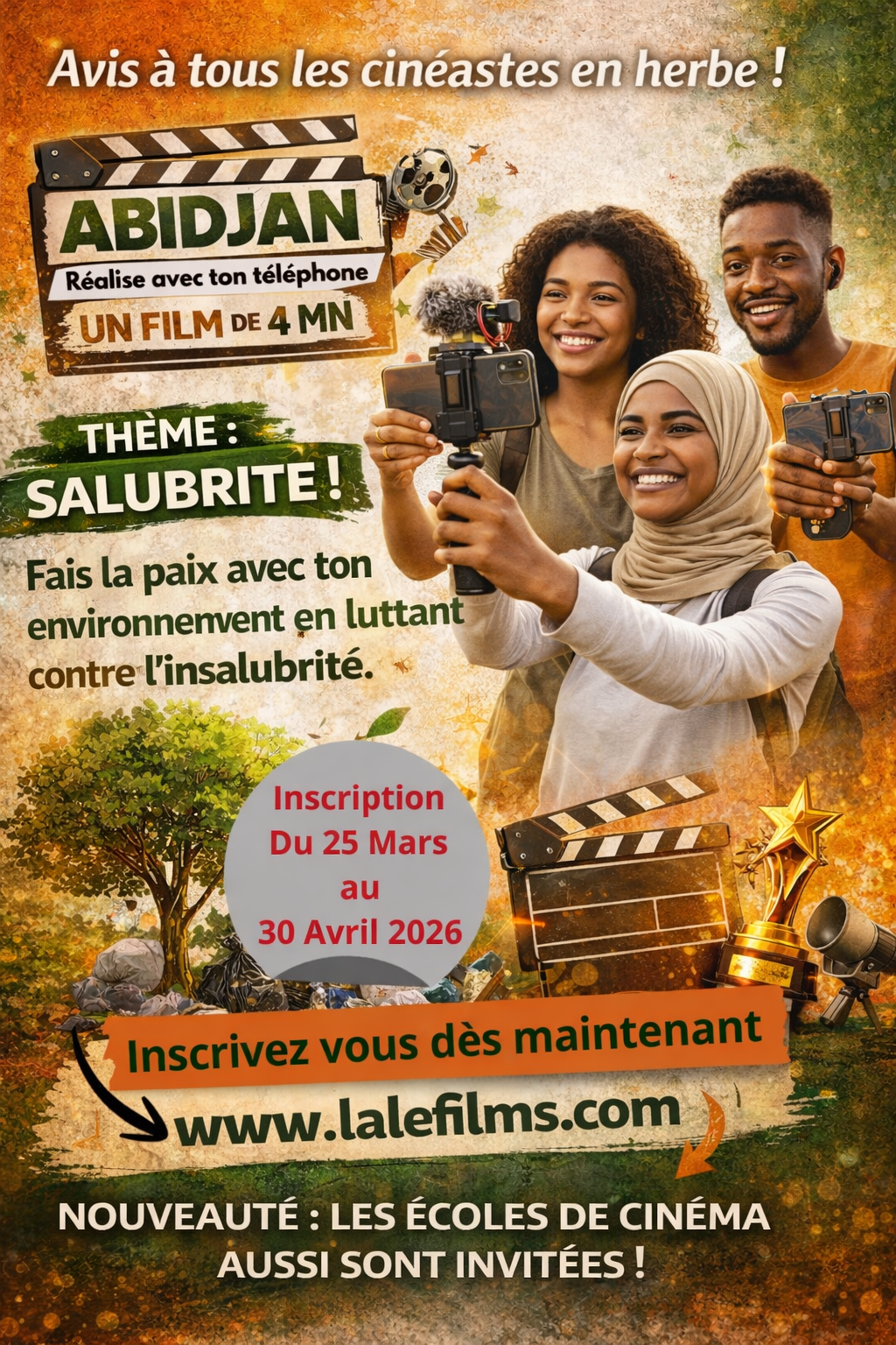 Abidjan Réalise avec ton téléphone : 4 minutes, 1 téléphone, 0 excuse pour devenir cinéaste en Côte d’Ivoire